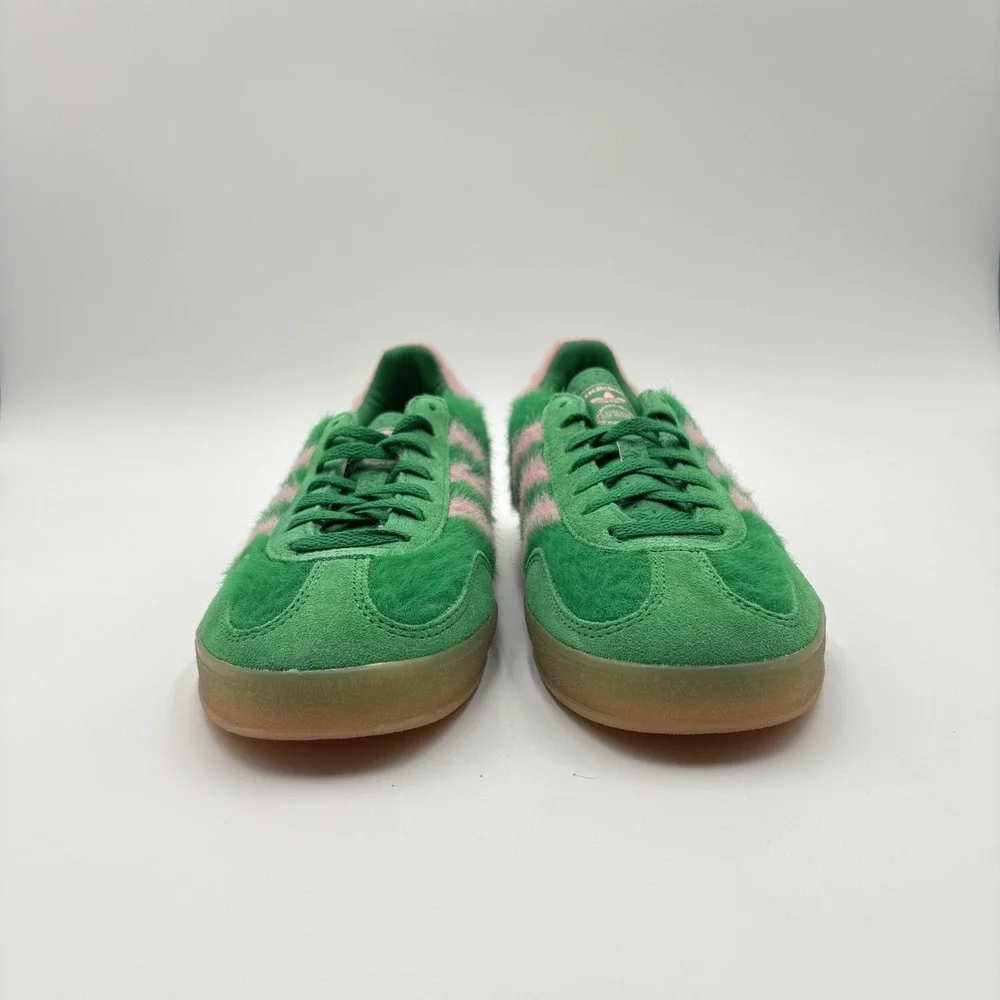 Adidas Gazelle Indoor‎ Green Glow Pink Gum JP8342 Women's Shoes Size 9.5